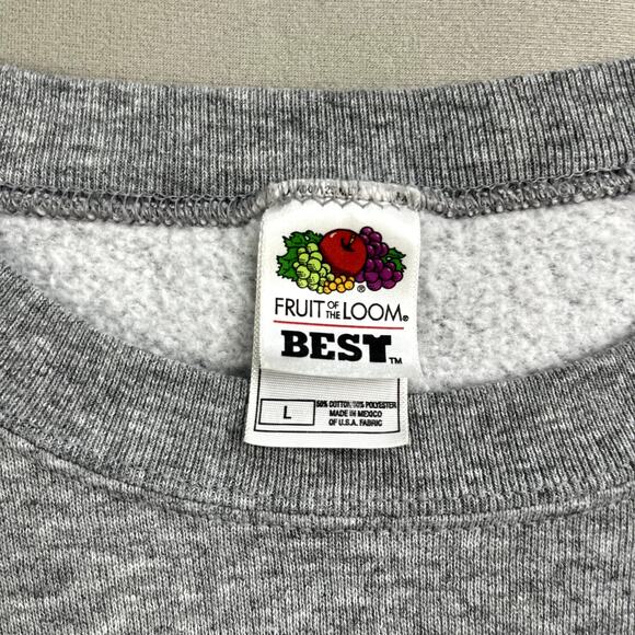 Vintage Kansas State University Sweatshirt Adult Medium Gray KSU Wildcat College - Picture 5 of 11